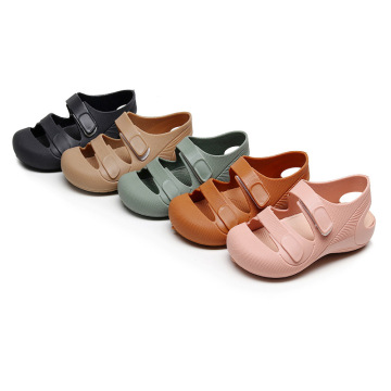 Sandals Jelly Sandals สำหรับเด็กห่อหุ้ม Morandi Color Kids