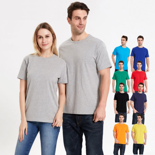 Uniforme en blanco de las camisetas unisex de los hombres del color puro del algodón