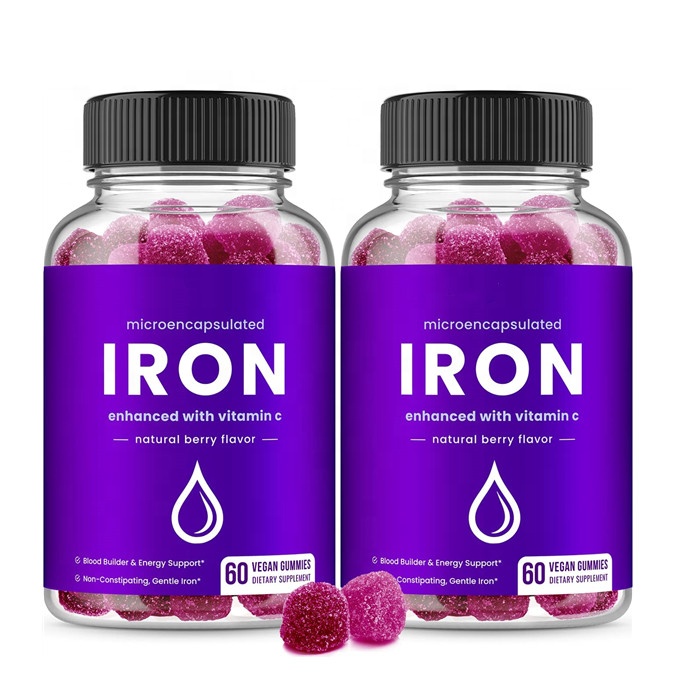 OEM/ODM Iron Gummies Supplement for Adults and Kids Iron Gummies with Vitamin C Gummies