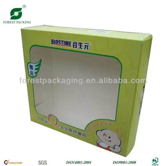IVORY CARDBOARD BOX WITH PVC WINDOW