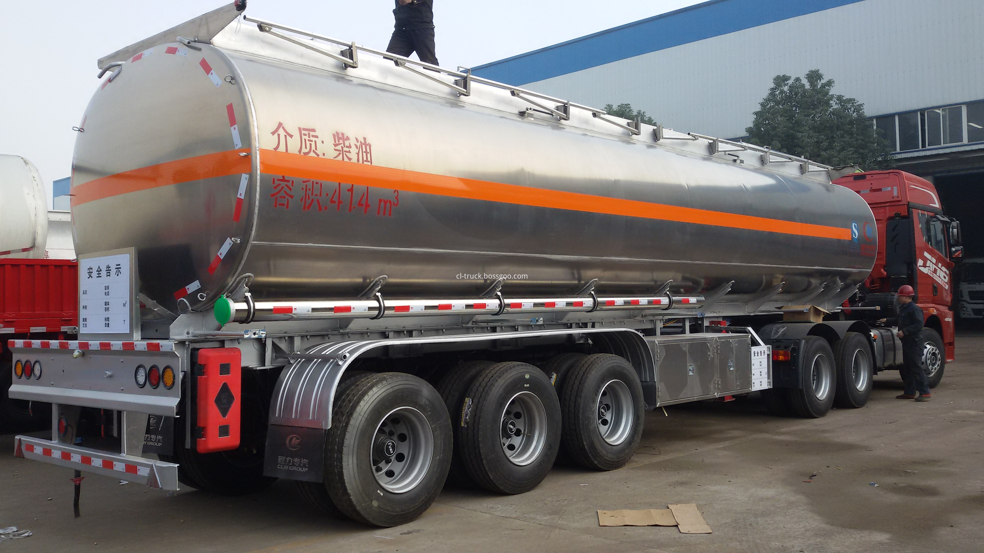 Aluminium Alloy Fuel Tank Semi Trailer