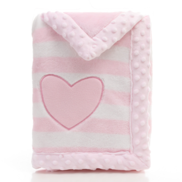 Baby double-layer printed flannel children's blanket