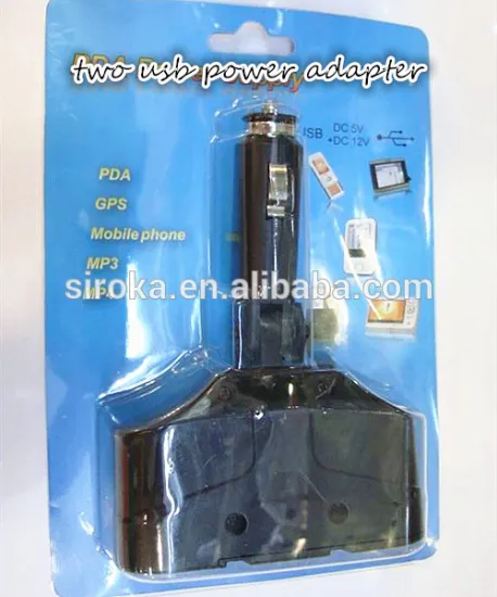 Car Socket Car Cigarette Lighter 2 Way Splitter Adapter
