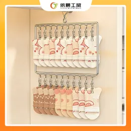 Stainless steel hanger with clips