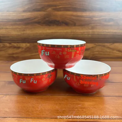Premium Brand Wholesale Ceramic Longevity Bowl for Birthday Gifts