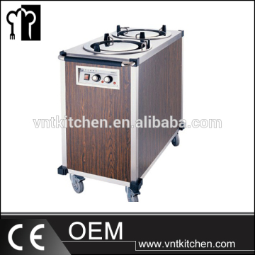 VNTK242-E Heated Plate Dispenser Warmer Mobile Cart