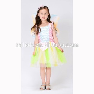 Party carnival cheap kids flower girl Tinker Bell butterfly fairy costume dress children's fancy dress MAC-65
