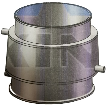 Custom Made Stainless Steel Tank Base Welding JIS Round SS304/SS316 10 Inch Pipe KST 1%