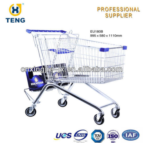 European shopping cart folding fabric shopping cart with wheels