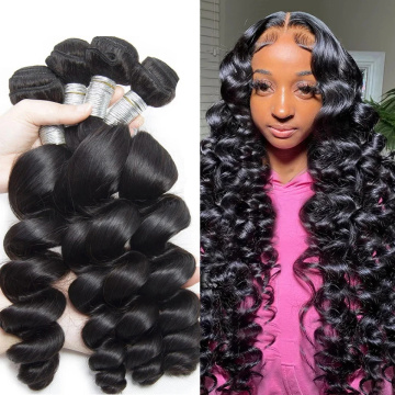 loose wave human hair bundles