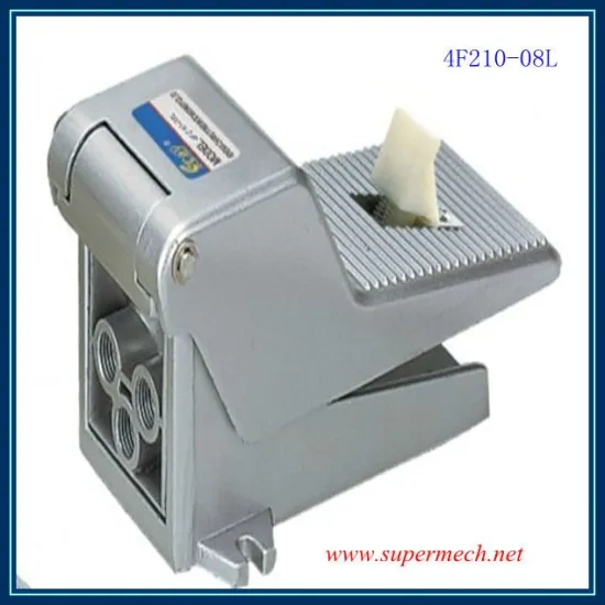 4F210-08L aluminium pneumatic air foot padel valves with lock