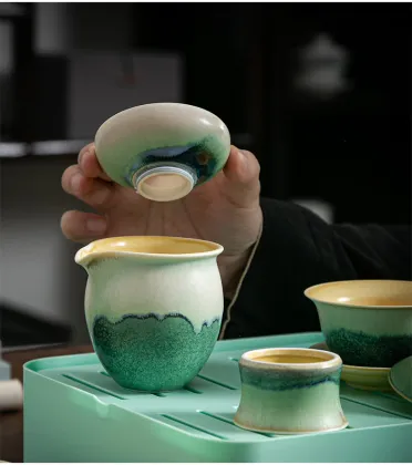 Wholesale Travel Ceramic Tea Set - Lightweight and Elegant Design