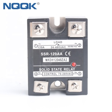 120A Single Phase AC to AC Solid State Relay with Protective Cover