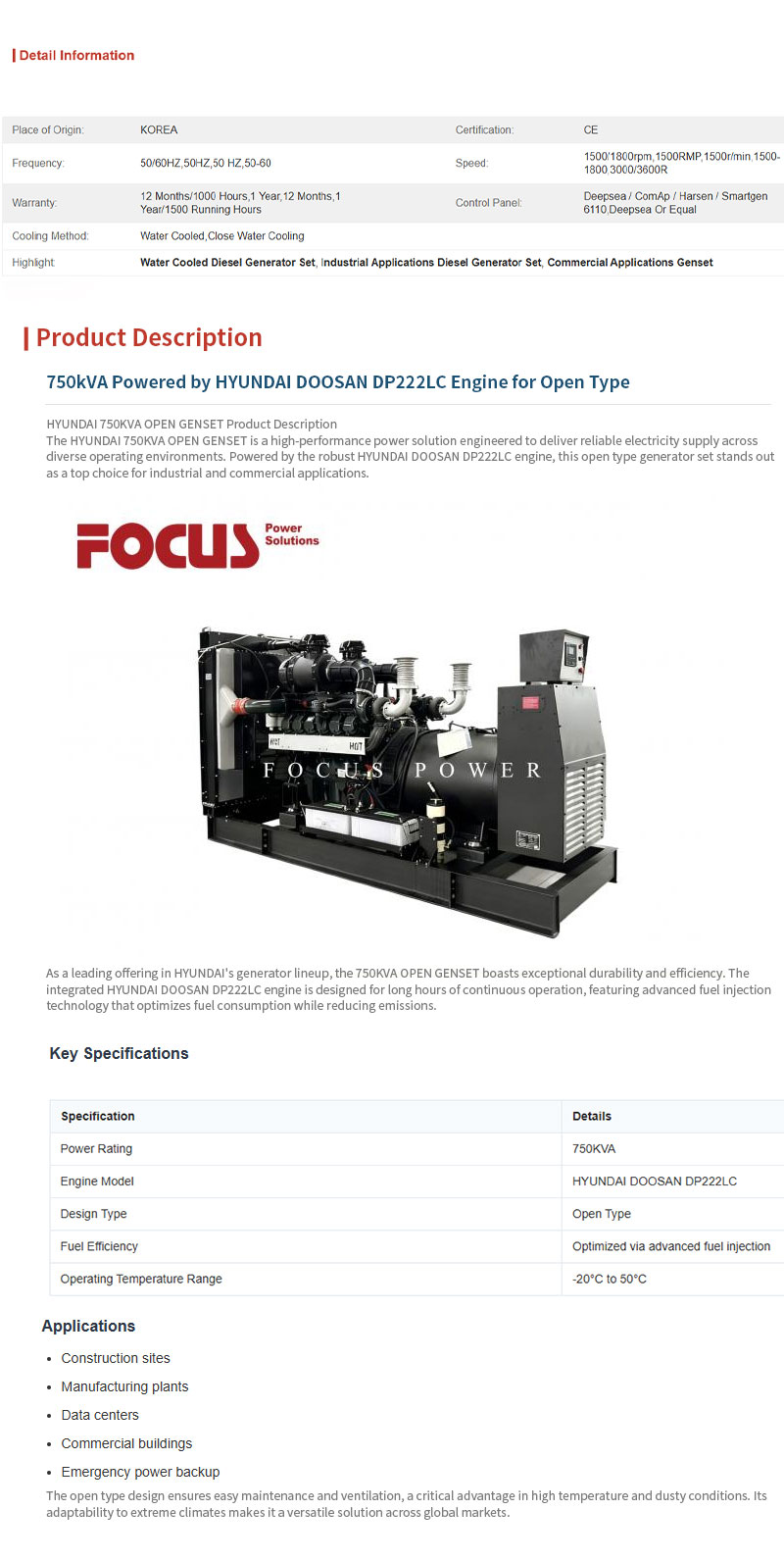 750kVA-Water-Cooled-Diesel-Generator-Set-with