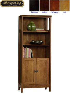 Wooden Rustic Natural 3 Shelf Vintage Wood Bookcase