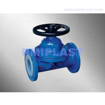 PTFE lined diaphragm valve