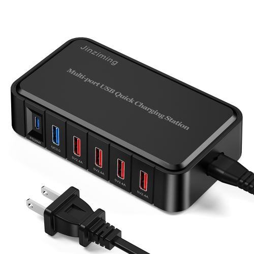 Compact 6-port PD wall charger