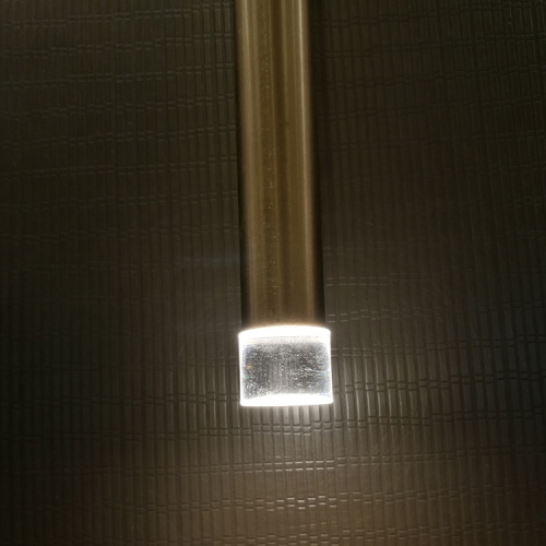 Lâmpada de lustre de vidro com lâmpada de leds de hotel moderno