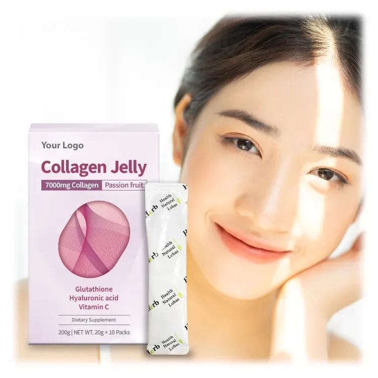 Private Label Collagen Skin Whitening Vegan Antioxidant Supplement Low-Molecular Collagen Beauty Collagen Jelly Fruit Stick