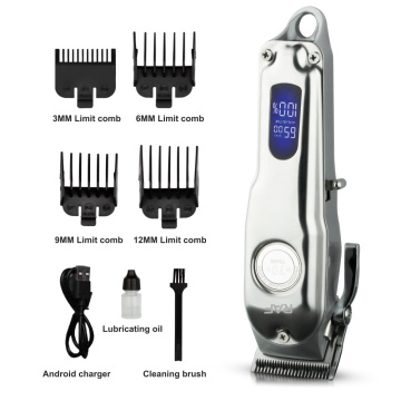 2023 Clippers per capelli LCD inossidabile più popolare da 80w per uomini cordless