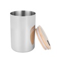 Bamboo Lid Storage Canister With Spoon