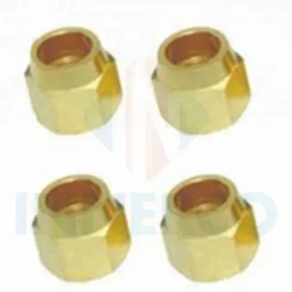 Brass Flare Pipe Fittings - Brass Short SAE Flare Nut for Air Conditioner