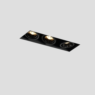 Modern Simple Design 3x5W Aluminum White LED Grille Light