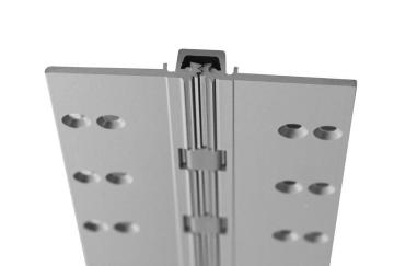 Aluminum extruded aluminum hinges