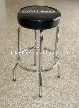 FH-001 chromed swivel bar chair