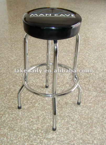 FH-001 chromed swivel bar chair
