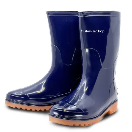 High Quality Waterproof PVC Gumboots for Men - Non-Slip Hunting Boots for Outdoor Rainwear
