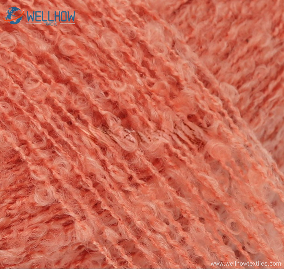 High Quality 1/9NM Wool Like Polyester Loop Yarn