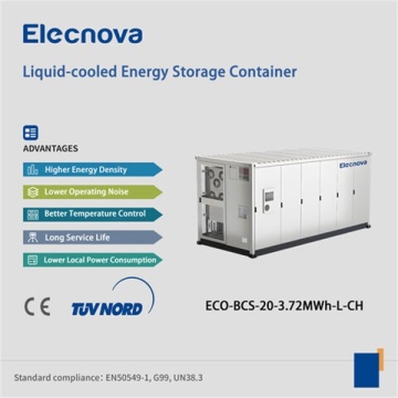 Contenedor de almacenamiento de energía refrigerado por líquidos para la industria