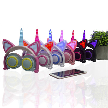 2019 Novel Unik Menyala Unicorn Headphone