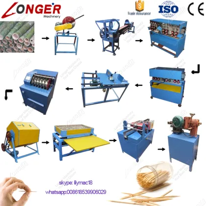 Bamboo and Wood Toothpick Making Machine - Easy Operation Toothpick Maker