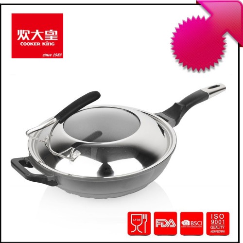 32cm whirlwind fairy cast aluminium non-stick induction wok pan