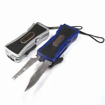 Multifunction Pocket Knives with LED Torch and Saw, Measures 11.2 x 4.6 x 2.5cm
