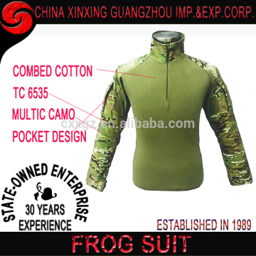 New arrive multicam camo FROG combed cotton frog suit