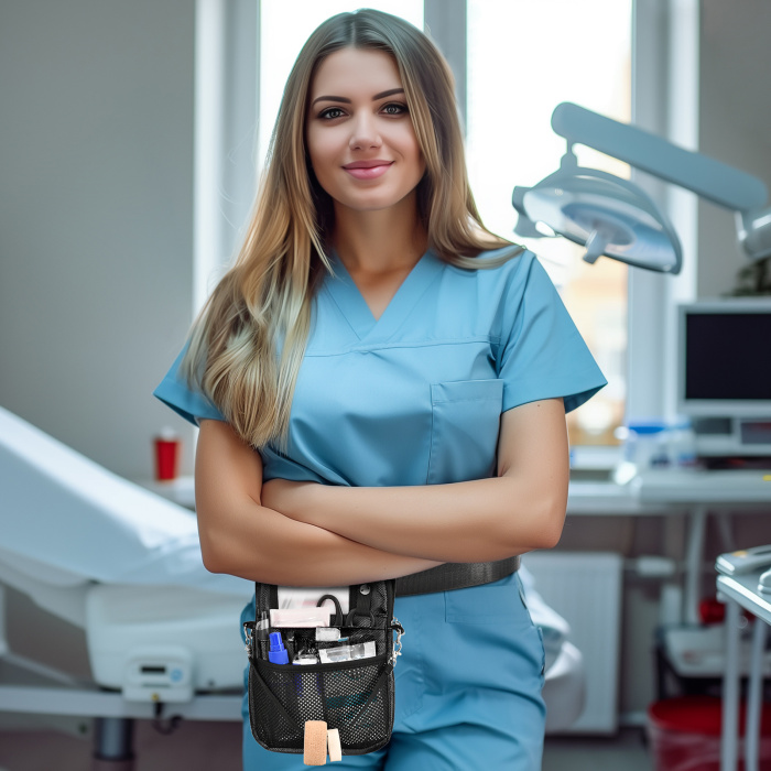 Mujeres de enfermería Fanny Pack con organizador de bolsillos múltiples