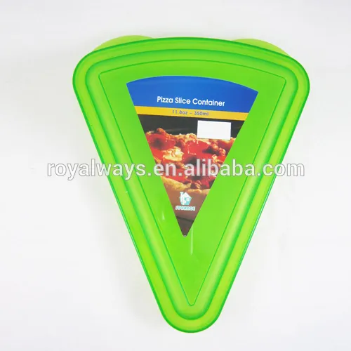 best seller colorful plastic food container, triangle shape pizza box