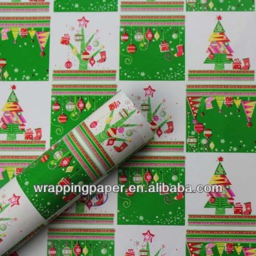 lovely tree design printed gift wrapping paper