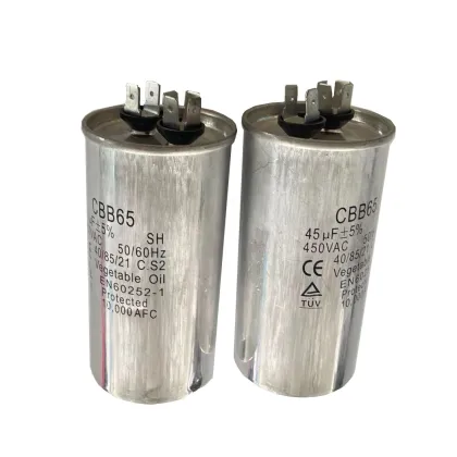 Cbb65 Air Conditioner Motor Run Capacitor