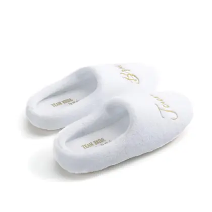 Full wrapped velour softly comfortable thick soled slippers