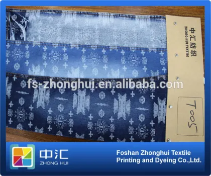 Jacquard Denim Fabric Jeans Fabric