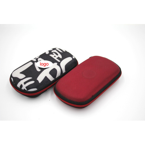 Custom durable dustproof eva nylon earphone case with printing