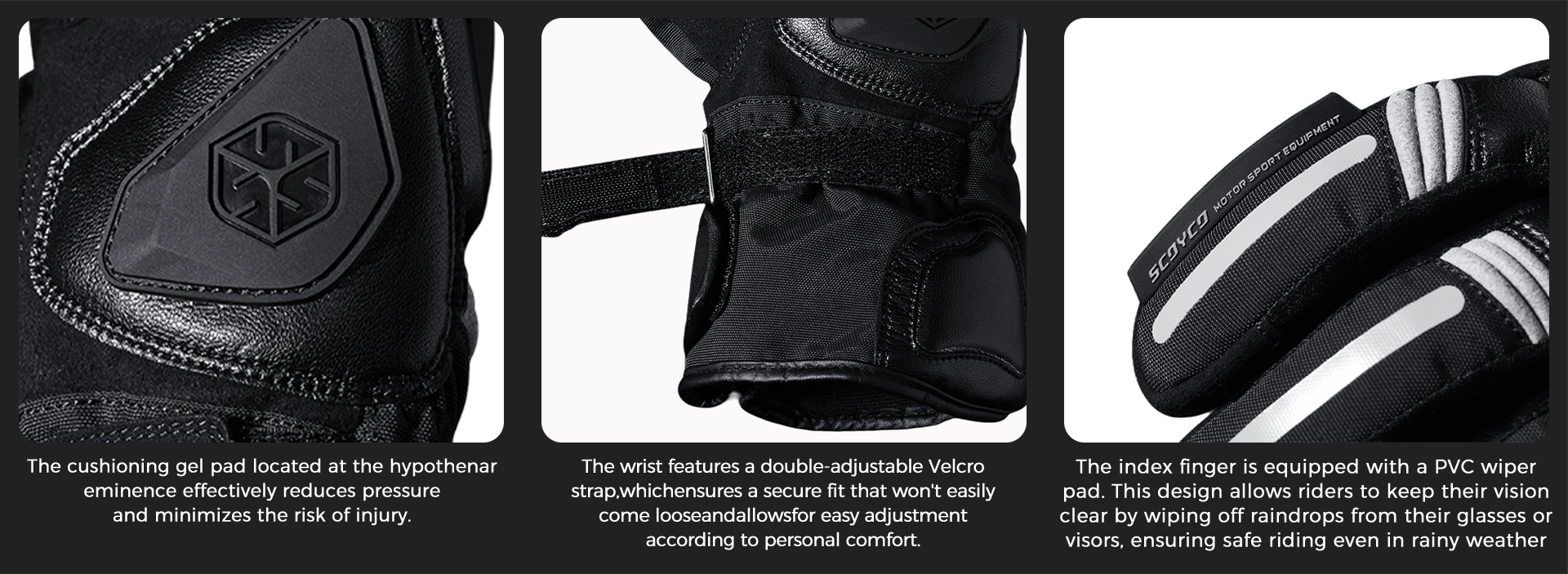 waterproof thermal motorcycle gloves