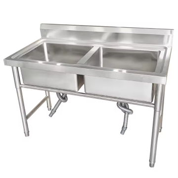 Commercial Grade Stainless Steel 2-Compartment Kitchen Sink with Strainer: Enhancing Your Culinary Space