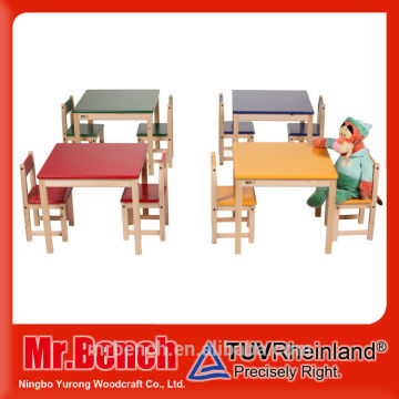 Wooded childrens furniture table and chair set