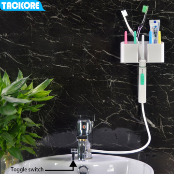 Tackore Flexible Oral Irrigator Faucet Water Dental Flosser SPA Dental Flosser Oral Irrigator Faucet Water Jet Floss Tooth