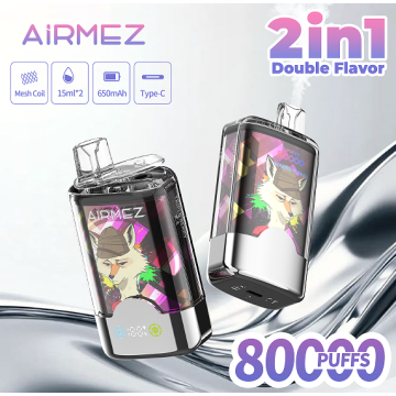 Аднаразовы вейп Airmez Fox 2 у 1 80k Puffs